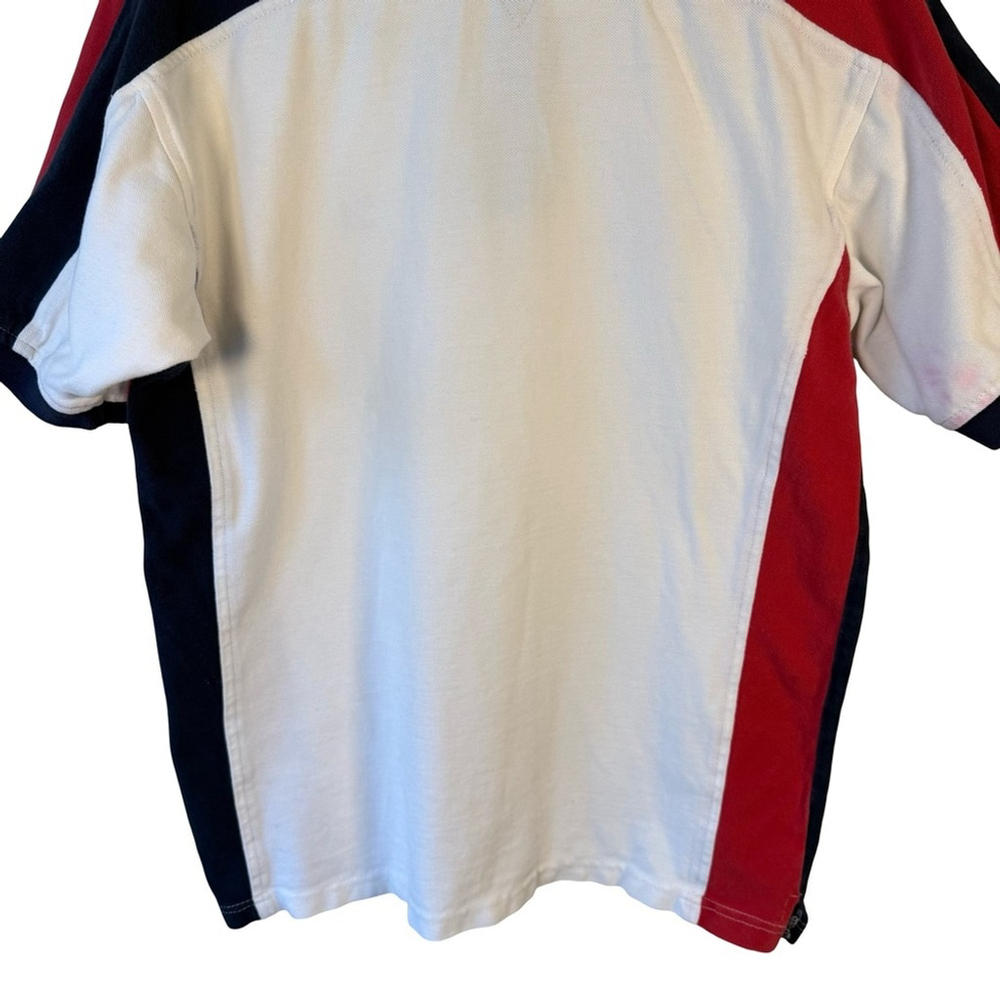 Tommy Hilfiger Men's Tricolor Polo Shirt Size S Y2K Preppy Streetwear Classic - Picture 14 of 14